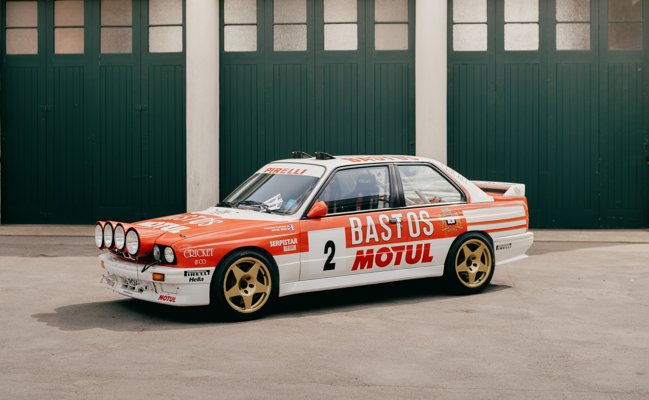 Image of the front of a vintage datsun