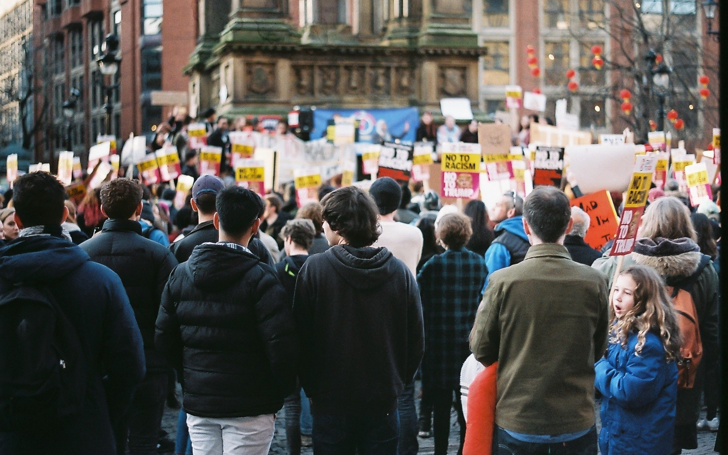 A photo of a protest