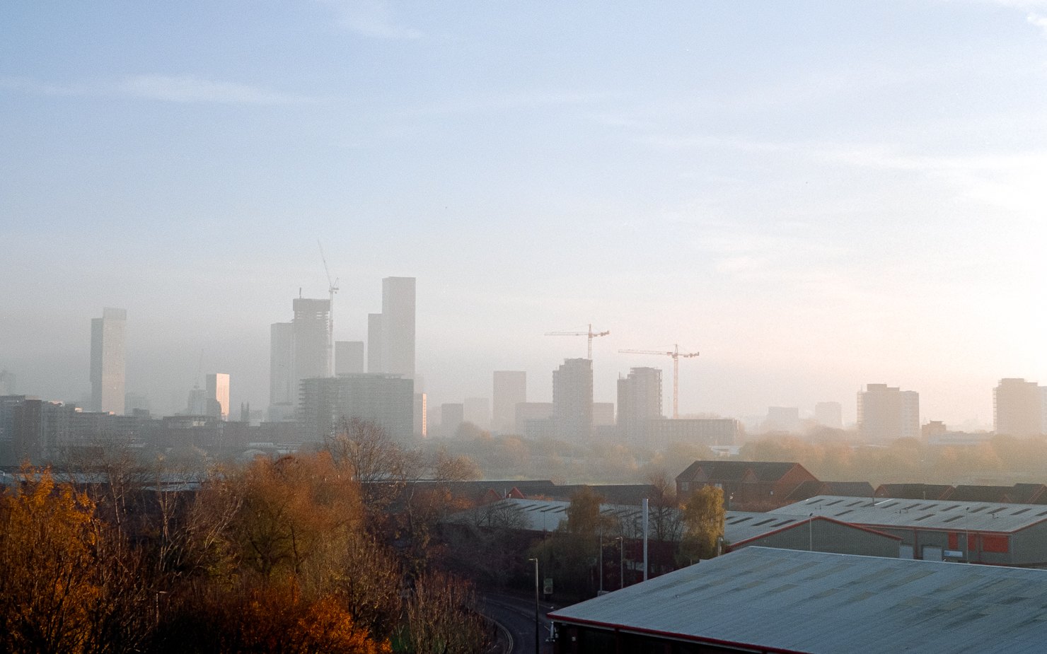 Manchester city skyline